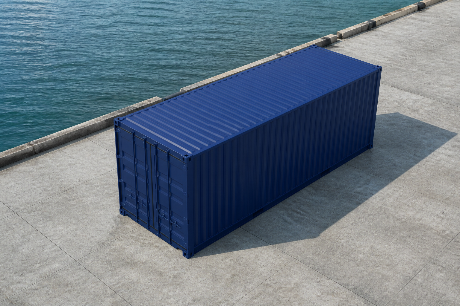 Illustrative Darstellung zum Ratgeberthema Seefracht planen: Container, Hafenlauf und Dokumente